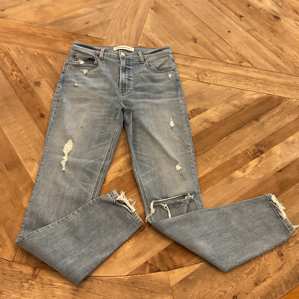 Reformation High‎ & Skinny Distressed Jeans Maui Wash